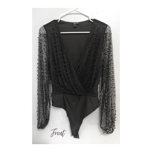 Windsor Luxe Be A Lady Faux Pearl Bodysuit - Picture 2 of 4